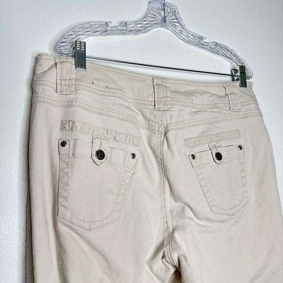 Venezia Off White Beige stretch plus size jeans - Picture 6 of 6